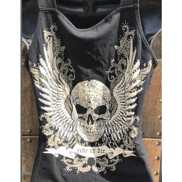 'Virtue to Vice' Skull Top