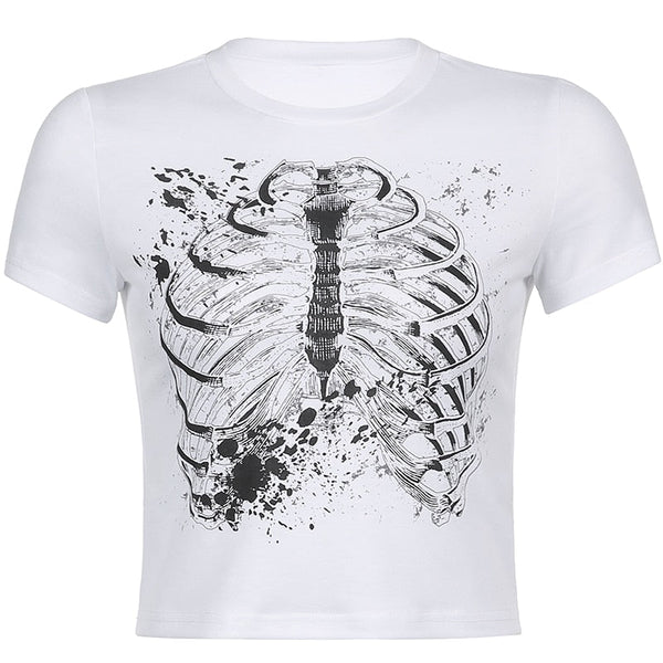 Vintage Fashion Skeleton T-shirt