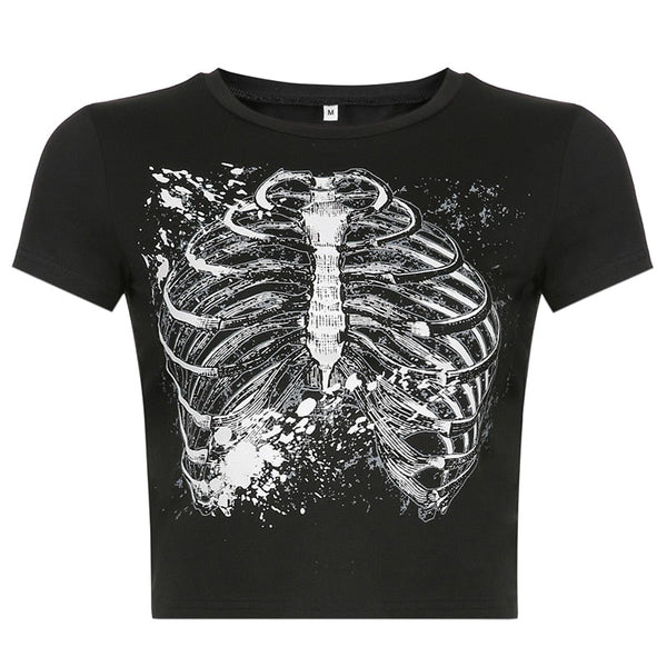 Vintage Fashion Skeleton T-shirt