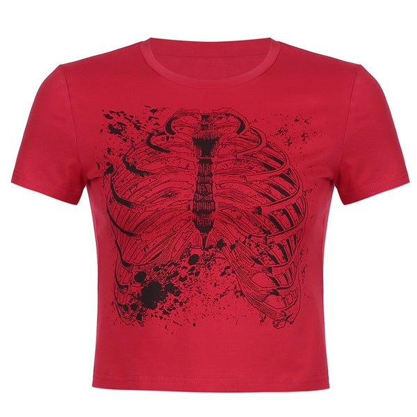 Vintage Fashion Skeleton T-shirt