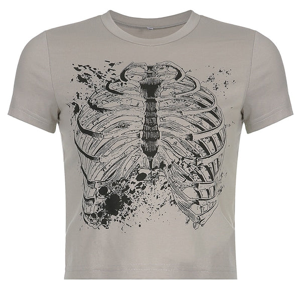 Vintage Fashion Skeleton T-shirt