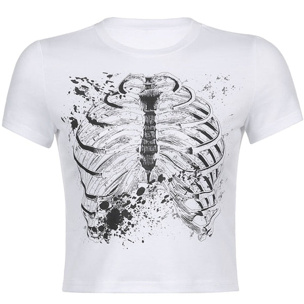 Vintage Fashion Skeleton T-shirt