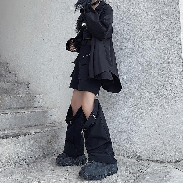 Gothic Harajuku Streetwear Hollow Out Pants