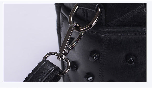 Gothic Skull Studded Rivets Messenger Bag