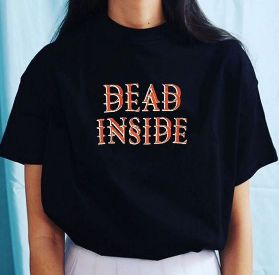 Gothic Grunge DEAD INSIDE T-Shirt