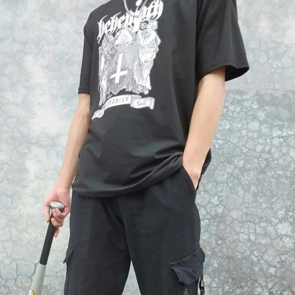 SAWANISH Streetwear Black Tops