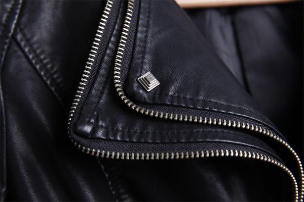 Rocker Chic Clothing / Studded Leather Jacket for Women / Black Motorcycle Rock Style