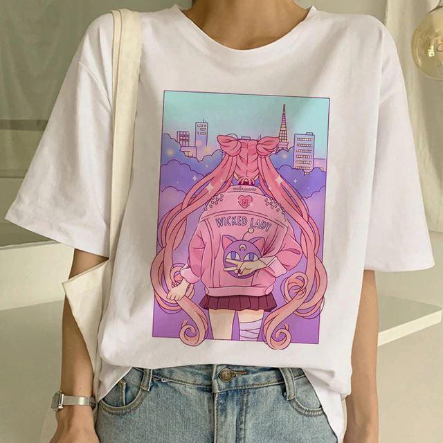 Sailor Moon Summer Pink T-shirt