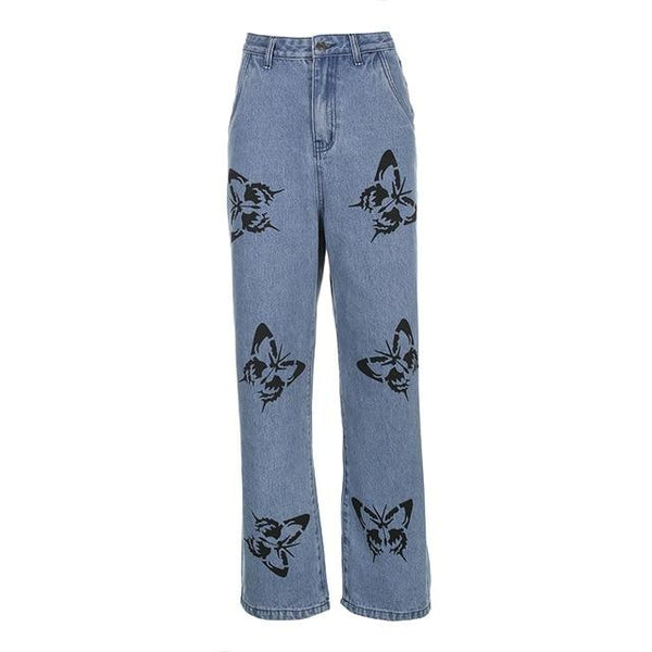 "BUTTERFLY EFFECT" BAGGY JEANS