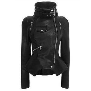 Women Motorcycle Jackets / What to Wear to a concert / Rock Style Black Jacket